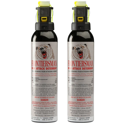 New ???? Security Equipment Corporation Frontiersman Bear Spray - 2-Pack Original ???? 3 New ???? Security Equipment Corporation Frontiersman Bear Spray - 2-Pack Original ????