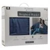 Buy ???? Je T'adore 15 Lb. Cotton Weighted Blanket Navy Blue ???? -Stansport SHOP 0720 15203 0005 463 big 02