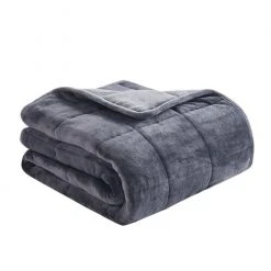 Best deal ???? Luxemode 15 Lb. Velvet Washable Weighted Blanket Gray ????