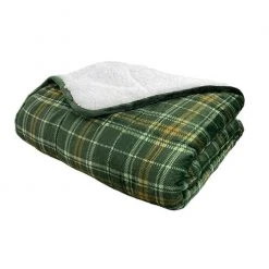 Best Sale ???? Je T'adore 20 Lb. Velvet Sherpa Weighted Blanket Green Combo ????