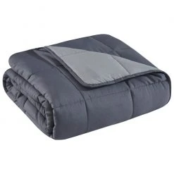 Coupon ???? Sleepmode 12 Lb. Microfiber Weighted Blanket Gray Combo ✨