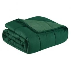 Deals ???? Sleepmode 12 Lb. Microfiber Weighted Blanket Green Combo ????