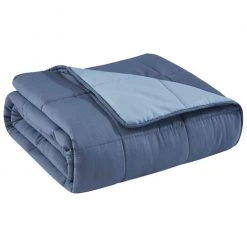 Discount ???? Sleepmode 12 Lb. Microfiber Weighted Blanket Denim ????