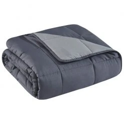 Deals ???? Sleepmode Classic Microfiber Reversible Weighted Blanket- 20 Lbs. Gray Combo ⭐
