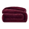 Coupon ✨ Luxemode 12 Lb. Machine Washable Buttery Soft Velvet/Sherpa Weighted Blanket Burgundy ???? -Stansport SHOP 0720 15203 0034 612 big 03