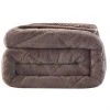 New ???? Luxemode 15 Lb. Anti-microbial Machine Washable Faux Fur Weighted Blanket Mocha ????
