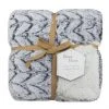 Best Pirce ???? Dream Theory Reversible Fur And Solid Sherpa Throw Blanket Gray ⌛