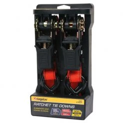 Wholesale ???? Cargoloc 15' Ratchet Tie Downs - 2-Pack Red ????