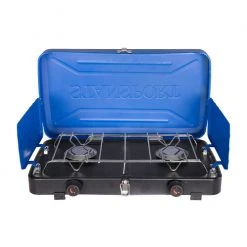 New ???? Stansport 2-Burner Propane Stove Blue ????