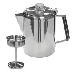 Deals ⭐ Stansport 9-Cup Stainless Steel Coffee Pot Original ⭐