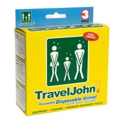 Best Sale ⭐ TravelJohn Resealable Disposable Urinal - 3-Pack Original ✔️