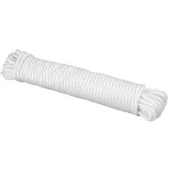 Coupon ✨ KingCord Nylon Diamond Braid Rope 3/16" X 50' White ????