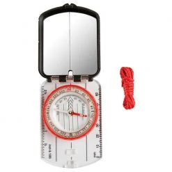 Discount ❤️ Stansport Multi-Function Compass With Mirrored Cover Red ????