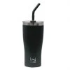 Best Pirce ???? Wellness 20-oz. Double-Wall Stainless Steel Tumbler With Straw Black Combo ????