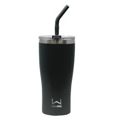 Best Pirce ???? Wellness 20-oz. Double-Wall Stainless Steel Tumbler With Straw Black Combo ????