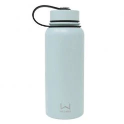 Cheap ???? Wellness 30-oz. Powder ???? Coated Double-Wall Stainless Steel Bottle Light Blue Combo ????