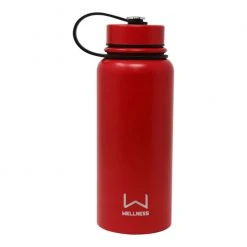 Cheapest ❤️ Wellness 30-oz. Powder ???? Coated Double-Wall Stainless Steel Bottle Red ????