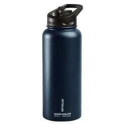 Flash Sale ???? Fifty Fifty 34-oz. Stainless Steel Vacuum Insulated Bottle With Flip Straw Lid Navy Blue ????