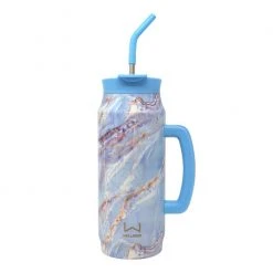 Outlet ???? Wellness 40-oz. Double-Wall Stainless Steel Growler Light Blue ✨