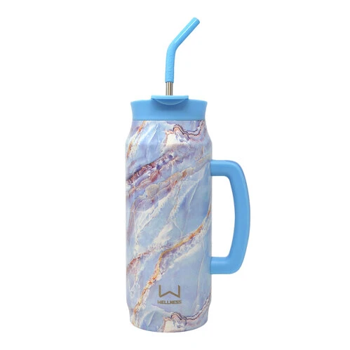 Outlet ???? Wellness 40-oz. Double-Wall Stainless Steel Growler Light Blue ✨ 3 Outlet ???? Wellness 40-oz. Double-Wall Stainless Steel Growler Light Blue ✨