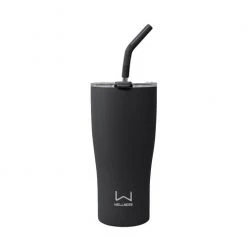 New ???? Wellness 30 Oz. Wellness Double Wall Steel Tumbler Black ????