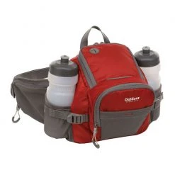 Outlet ✨ Outdoor Products Hiker Hydration Waist Pack Gray/Red ????