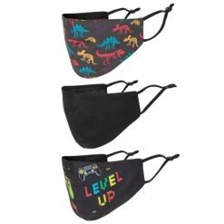 Budget ❤️ Protective Mask Boys' Print Protective Triple-Layer Masks - 3-Pack Assorted ????