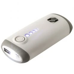 New ???? Scosche PB4400 GoBat 2-in-1 Portable Battery Pack With Flashlight White ????