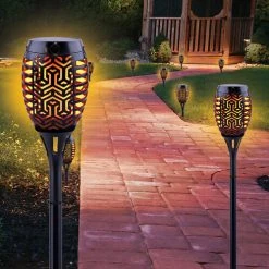 Best Pirce ???? Blazing LED'z Solar Flicker Flame Pathway Light Original ???? -Stansport SHOP 6165 15398 0007 000 big 50