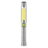 New ✔️ Promier 400 Lumen COB LED Jumbo Pen Light With Flashlight Black/Silver ????